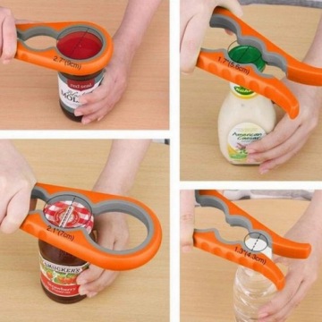 Открывалка для банок и бутылок 4 в 1 Ручная многофункциональная 18,5 см 1-5,5 см