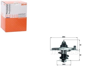 TERMOSTAT BMW 85C E32 E34 E38 BEHR