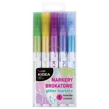 MARKERY BROKATOWE GLITTER MARKERS KIDEA