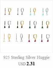 Aide S925 Silver Colorful Earrings For Women