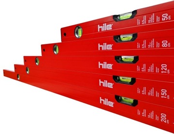 Zestaw 5 poziomnicPRO HILE S40 50/80/120/150/200cm