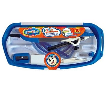 Геометрический набор BAMBINO, 10 циркулей.