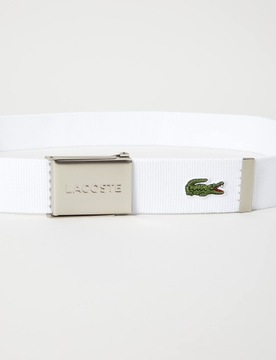 Lacoste Pasek męski, Blanc, 90