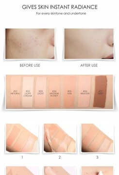 FOCALLURE 7 Colors Liquid Face Concealer Crea