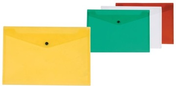 Папка-конверт на кнопке ПП А4 172 микрон зеленая