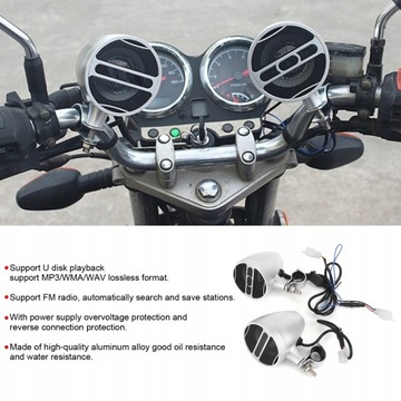 Динамик для мотоцикла, 12 В, водонепроницаемый звук