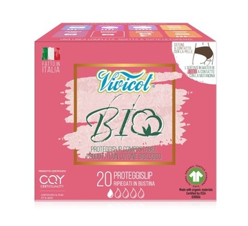Vivicot BIO, wkładki higieniczne, SKŁADANE, 20 szt
