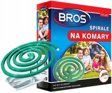 10x SPIRALA ODSTRASZACZ NA KOMARY MESZKI BROS