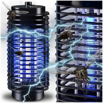 LAMPA OWADOBÓJCZA UV ELEKTRYCZNA PUŁAPKA MOCNA NA KOMARY MUCHY OWADY