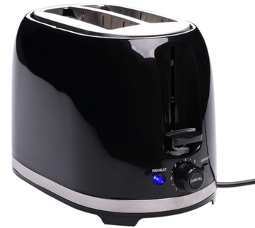 Toster Lafe TSB003B 2tosty czarna 850W rozmrażanie