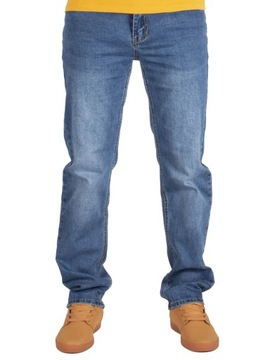 Spodnie męskie jeans W:42 112 CM L:32 granat