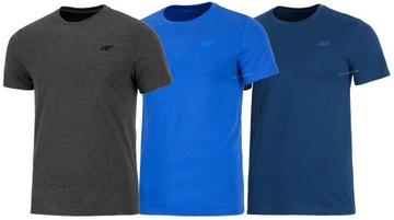 4F ZESTAW 3szt. MĘSKA KOSZULKA T-SHIRT / XXXL 3XL