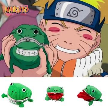 Anime Naruto Coin Bag Frog Wallet Ring Personalized Plush Purse Key Bag