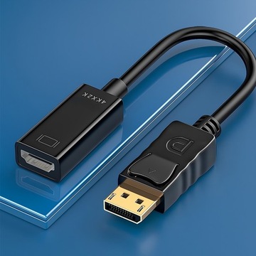 KABEL ADAPTER DISPLAY PORT DISPLAYPORT DP HDMI PRZEJŚCIÓWKA 4K KONWERTER