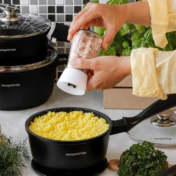 Młynek ręczny do soli i pieprzu Tadar 170 ml szkło