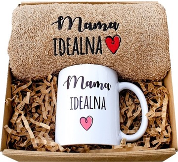 PREZENT NA DZIEŃ MAMY RĘCZNIK KUBEK ZESTAW MATKI