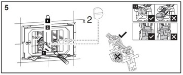 Кнопка OLI, замена рамки KOŁO SLIM