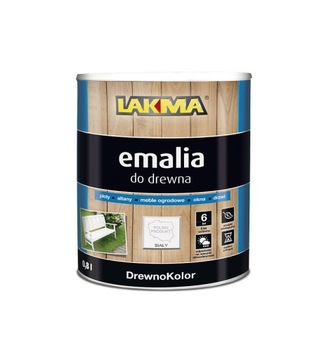 Lakma Emalii Drewno Mahoń 0,8L Półmat - Elegancja dla Twoich mebli!