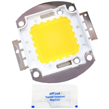 DIODA LED MODUŁ COB 100W BIAŁY 2 barwy + PASTA