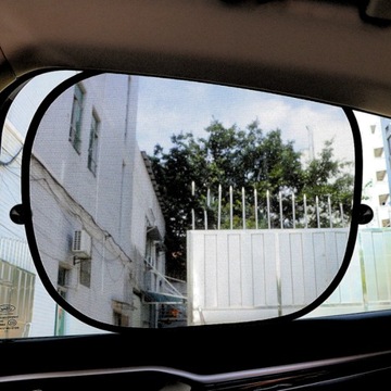 Автомобильный солнцезащитный козырек для оконных штор Рулонные шторы Черный 2 шт.