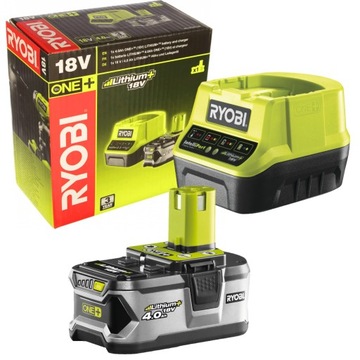 RYOBI SET SET RC18120-140 АККУМУЛЯТОРНАЯ БАТАРЕЯ 4 Ач С ЗАРЯДНЫМ УСТРОЙСТВОМ 18 В ЛИТИЕВЫЙ ОДИН