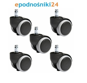 Kółka do fotela kauczuk guma 11 mm 5 szt.