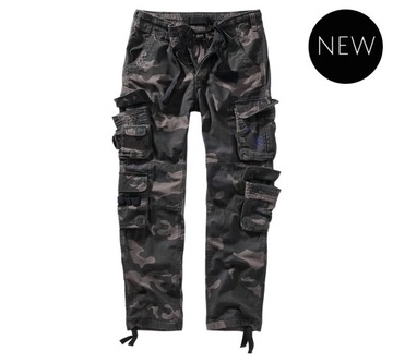 Spodnie BRANDIT Pure Slim Fit darkcamo XL