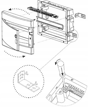 КОРПУС NOARK PNF МОНТАЖНЫЙ ШКАФ ВСТРАИВАЕМЫЙ 2x12