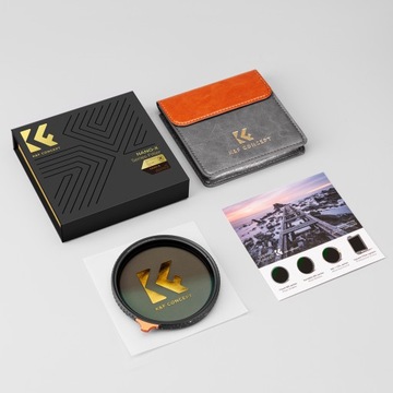 Фильтр черного тумана K&F 1/4 + ND2-ND400 Nano-X 67 мм