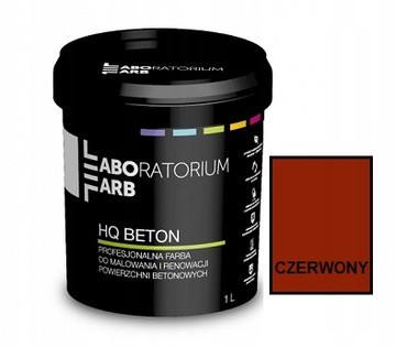 FARBA DO BETONU POSADZEK ELEWACJI CZERWONY 5L