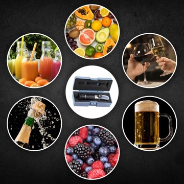 REFRAKTOMETR DO MIODU CUKROMIER + ZAWARTOŚĆ WODY KALIBRACJA MIERNIK CUKRU