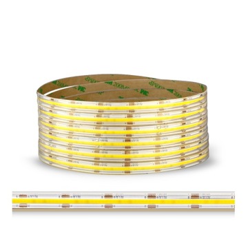 TAŚMA COB 480LED/M IP67 4000K NEUTRALNA 9W/mb DC12V / 1 METR CIĄGŁE ŚWIATŁO