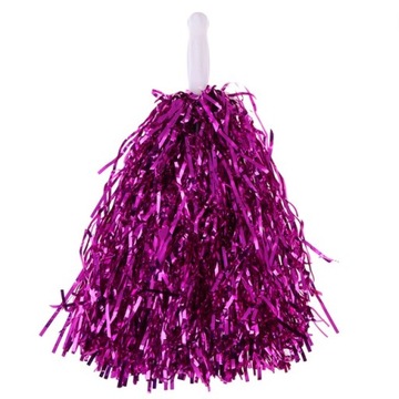 POMPON CHEERLEADERKI czirliderka pompony FIOLETOWY