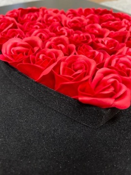 КОРОБКА С РОЗОЙ СЕРДЦЕ КРАСНАЯ ПОДСВЕТКА СВЕТОДИОДНАЯ ПОДАРОК ​​НА ДЕНЬ СВЯТОГО ВАЛЕНТИНА