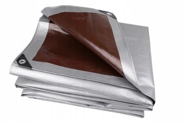 Брезент 210г ПЛАСТИНА Толстая армированная 5х6м МОРОЗОСТОЙКАЯ ВОДОНЕПРОНИЦАЕМАЯ УФ+