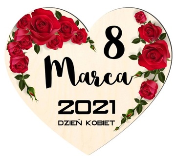 WALENTYNKI DZIEŃ KOBIET MAMY BABCI MAGNES PREZENT