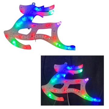 Ozdoba Świąteczna LED RENIFER MULTIKOLOR