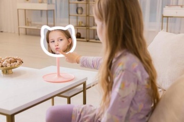 Косметическое зеркало InnoGIO GIOperfect Pink Cat со светодиодной подсветкой