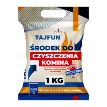 ŚRODEK DO CZYSZCZENIA KOMINA PIECA USUWANIA SADZY SMOŁY PROSZEK TAJFUN