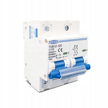 2P 125A 100A 80A DC MCB 600V Wyłącznik do głównego