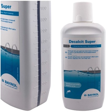 ŚRODEK DO CZYSZCZENIA BASENU z kamienia rdzy BAYROL DECALCIT SUPER 1L