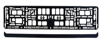 РАМКА ДЛЯ НОМЕРНОГО ЗНАКА, ЧЕРНАЯ РЕКЛАМА