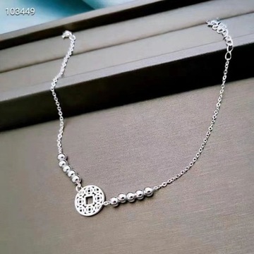 S999 серебряный браслет для ног, женский подарок