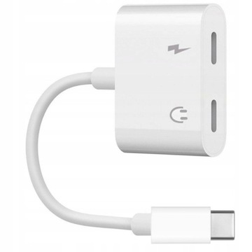 UNIWERSALNA PRZEJŚCIÓWKA ADAPTER DO SŁUCHAWEK 2X USB-C Z SYSTEMEM DAC