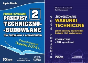 Przepisy techniczno-budowlane i Warunki techniczne wyd. 2024 - 2 książki