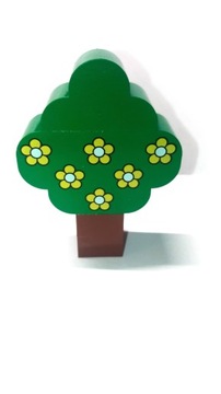 157n. Lego drzewo liściaste zielone pień drzewko