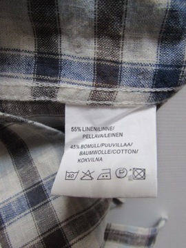 РУБАШКА МУЖСКАЯ DRESSMANN ИЗ ЛЬНА, РАЗМЕР L 41/42