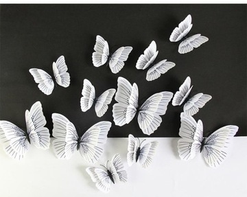 Бабочки на магните 3D наклейки для настенной гирлянды