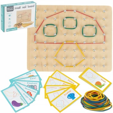 Układanka Edukacyjna Zabawka Montessori Gumki | Zabawka terapeutyczna