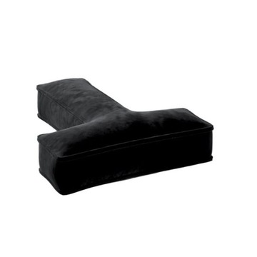 Бархатная подушка, буква Т, 40см, БОЛЬШАЯ, черная